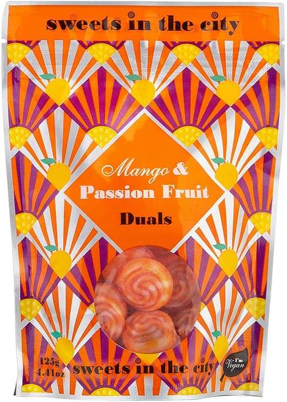 Sweets In The City Mango & Passionfruit Duals 125g RRP 2.75 CLEARANCE XL 1.99 or 2 for 3